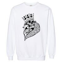 Skeleton King Poker Garment-Dyed Sweatshirt