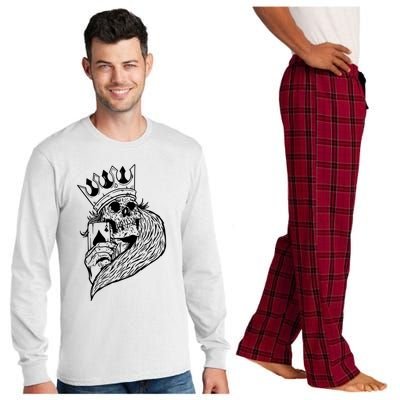 Skeleton King Poker Long Sleeve Pajama Set