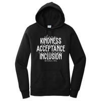 Share Kindness Promote Acceptance Encourage Inclusion End Bullying Women's Pullover Hoodie
