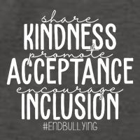 Share Kindness Promote Acceptance Encourage Inclusion End Bullying Vector Backpack