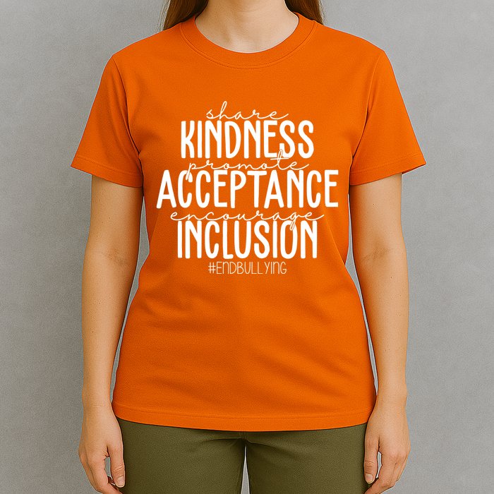 Share Kindness Promote Acceptance Encourage Inclusion End Bullying T-Shirt