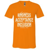Share Kindness Promote Acceptance Encourage Inclusion End Bullying V-Neck T-Shirt