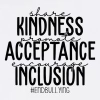Share Kindness Promote Acceptance Encourage Inclusion End Bullying Garment-Dyed Sweatshirt