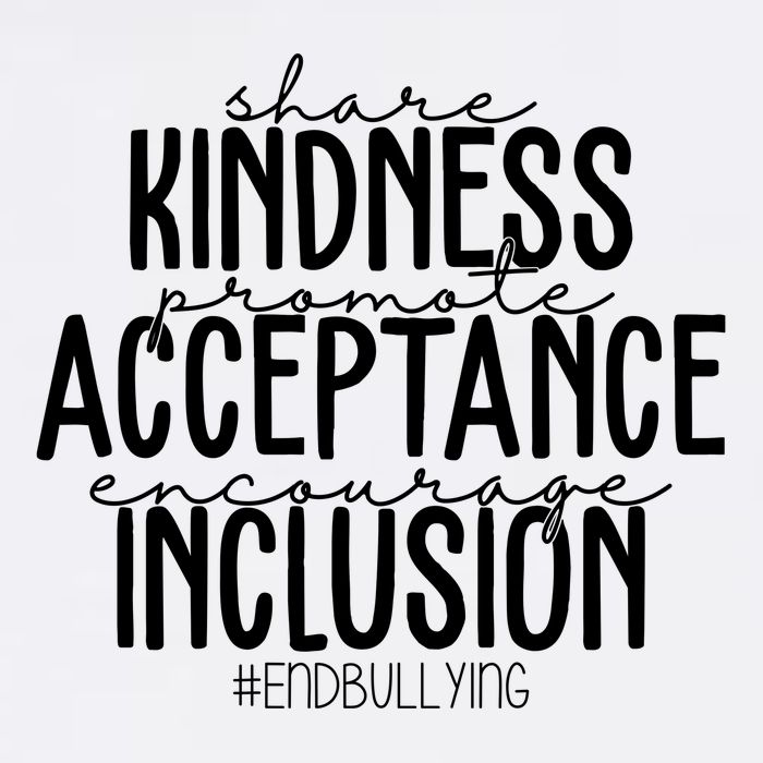Share Kindness Promote Acceptance Encourage Inclusion End Bullying Garment-Dyed Sweatshirt