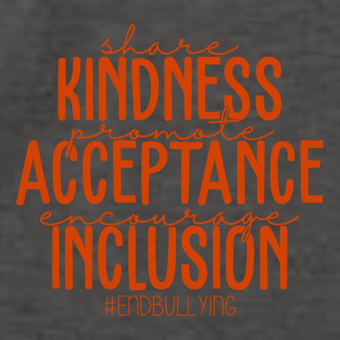 Share Kindness Promote Acceptance Encourage Inclusion End Bullying Unity Day Vector Backpack