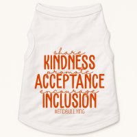 Share Kindness Promote Acceptance Encourage Inclusion End Bullying Unity Day Doggie Tank
