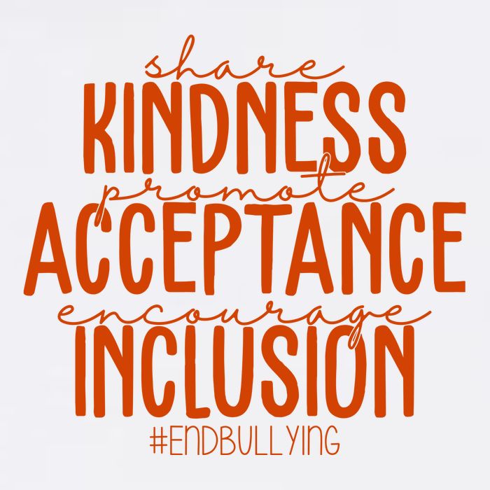 Share Kindness Promote Acceptance Encourage Inclusion End Bullying Unity Day Cooling Performance Crew T-Shirt