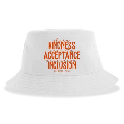 Share Kindness Promote Acceptance Encourage Inclusion End Bullying Unity Day Sustainable Bucket Hat