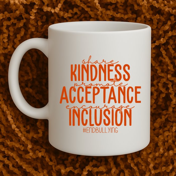 Share Kindness Promote Acceptance Encourage Inclusion End Bullying Unity Day Coffee Mug
