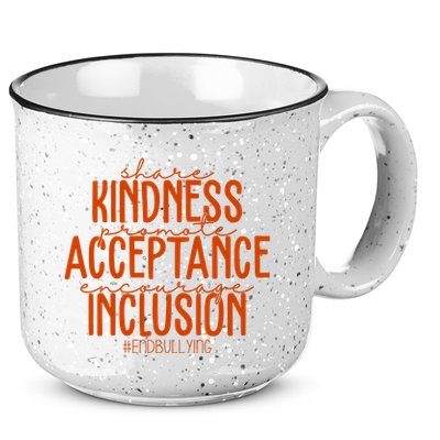 Share Kindness Promote Acceptance Encourage Inclusion End Bullying Unity Day 15oz Campfire Ceramic Mug