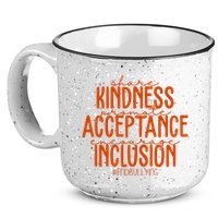 Share Kindness Promote Acceptance Encourage Inclusion End Bullying Unity Day 15oz Campfire Ceramic Mug
