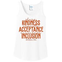 Share Kindness Promote Acceptance Encourage Inclusion End Bullying Unity Day Ladies Essential Tank