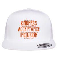 Share Kindness Promote Acceptance Encourage Inclusion End Bullying Unity Day Flat Bill Trucker Hat