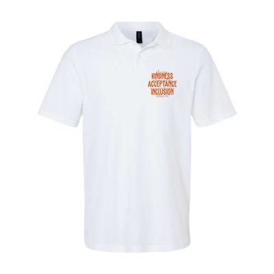 Share Kindness Promote Acceptance Encourage Inclusion End Bullying Unity Day Polo