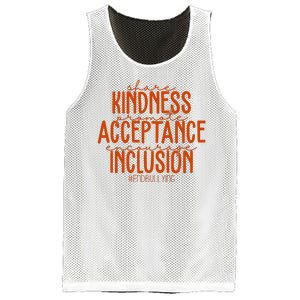 Share Kindness Promote Acceptance Encourage Inclusion End Bullying Unity Day Mesh Reversible Basketball Jersey Tank