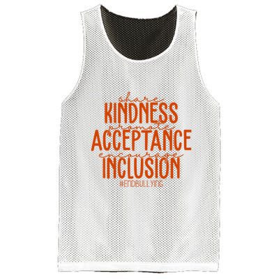 Share Kindness Promote Acceptance Encourage Inclusion End Bullying Unity Day Mesh Reversible Basketball Jersey Tank