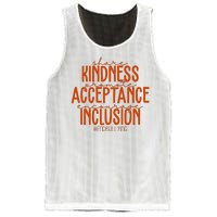 Share Kindness Promote Acceptance Encourage Inclusion End Bullying Unity Day Mesh Reversible Basketball Jersey Tank