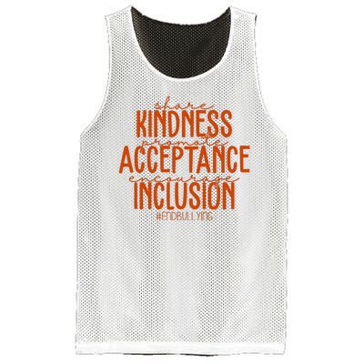 Share Kindness Promote Acceptance Encourage Inclusion End Bullying Unity Day Mesh Reversible Basketball Jersey Tank