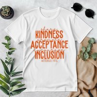Share Kindness Promote Acceptance Encourage Inclusion End Bullying Unity Day Premium T-Shirt