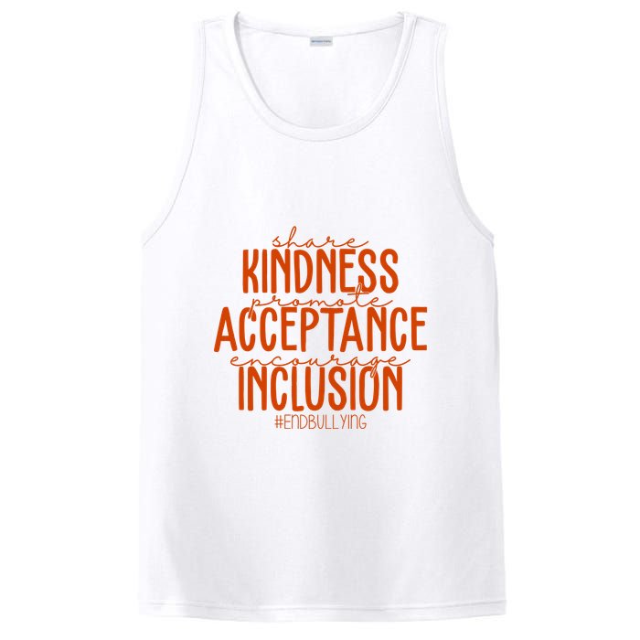 Share Kindness Promote Acceptance Encourage Inclusion End Bullying Unity Day PosiCharge Competitor Tank