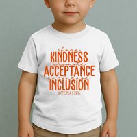 Share Kindness Promote Acceptance Encourage Inclusion End Bullying Unity Day Toddler T-Shirt