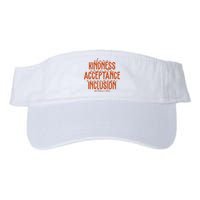 Share Kindness Promote Acceptance Encourage Inclusion End Bullying Unity Day Valucap Bio-Washed Visor