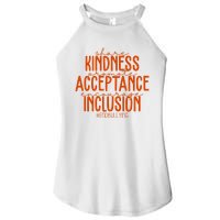 Share Kindness Promote Acceptance Encourage Inclusion End Bullying Unity Day Women's Perfect Tri Rocker Tank