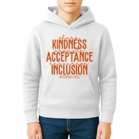 Share Kindness Promote Acceptance Encourage Inclusion End Bullying Unity Day Kids Hoodie