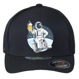 Space Kegger Party Astronaut Flexfit Unipanel Trucker Cap