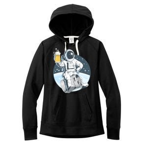 Space Kegger Party Astronaut Women's Fleece Hoodie