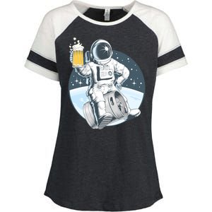 Space Kegger Party Astronaut Enza Ladies Jersey Colorblock Tee