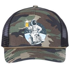 Space Kegger Party Astronaut Retro Rope Trucker Hat Cap