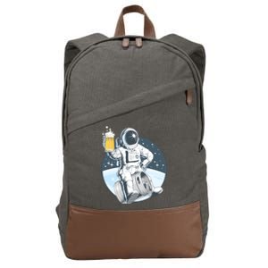 Space Kegger Party Astronaut Cotton Canvas Backpack