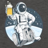 Space Kegger Party Astronaut Vector Backpack