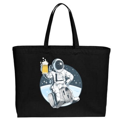 Space Kegger Party Astronaut Cotton Canvas Jumbo Tote