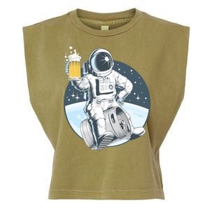 Space Kegger Party Astronaut Garment-Dyed Women's Muscle Tee