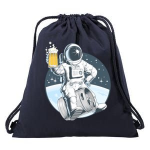 Space Kegger Party Astronaut Drawstring Bag