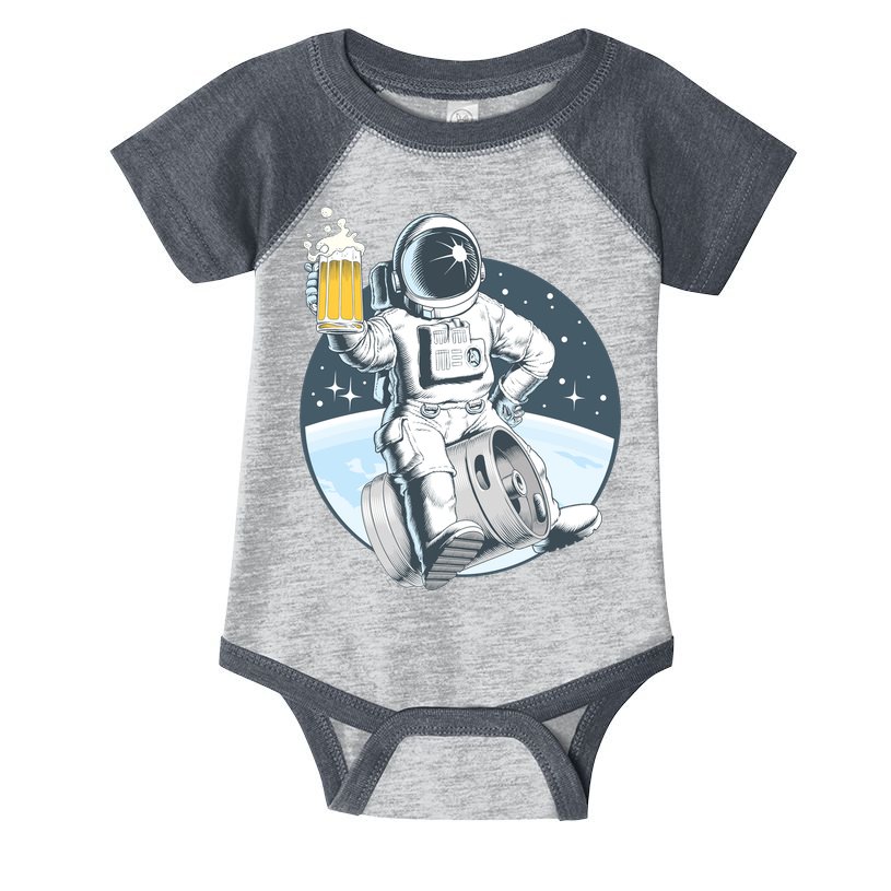 Space Kegger Party Astronaut Infant Baby Jersey Bodysuit