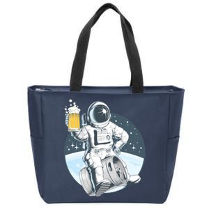 Space Kegger Party Astronaut Zip Tote Bag