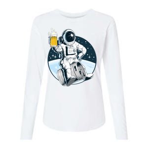 Space Kegger Party Astronaut Womens Cotton Relaxed Long Sleeve T-Shirt