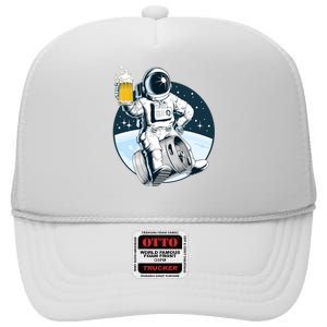 Space Kegger Party Astronaut High Crown Mesh Back Trucker Hat