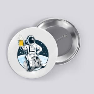 Space Kegger Party Astronaut Button