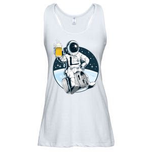 Space Kegger Party Astronaut Ladies Essential Flowy Tank