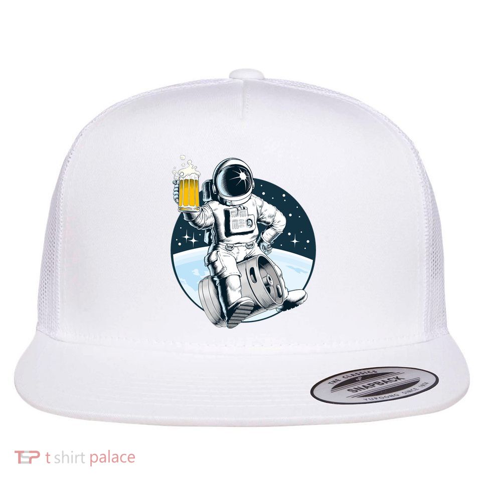 Space Kegger Party Astronaut Flatbill Hat