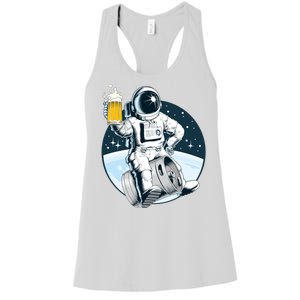 Space Kegger Party Astronaut Women's Racerback Tank