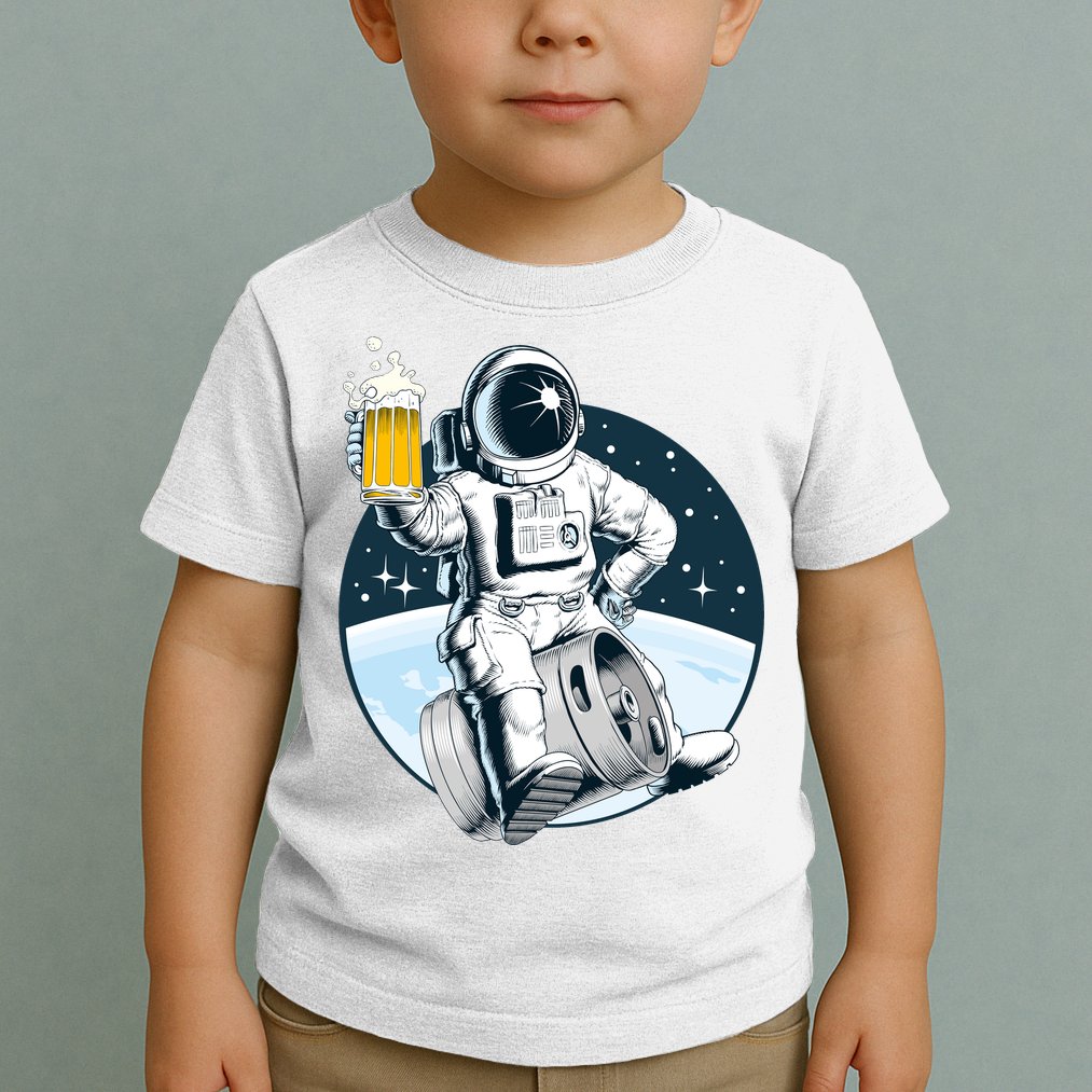 Space Kegger Party Astronaut Toddler T-Shirt