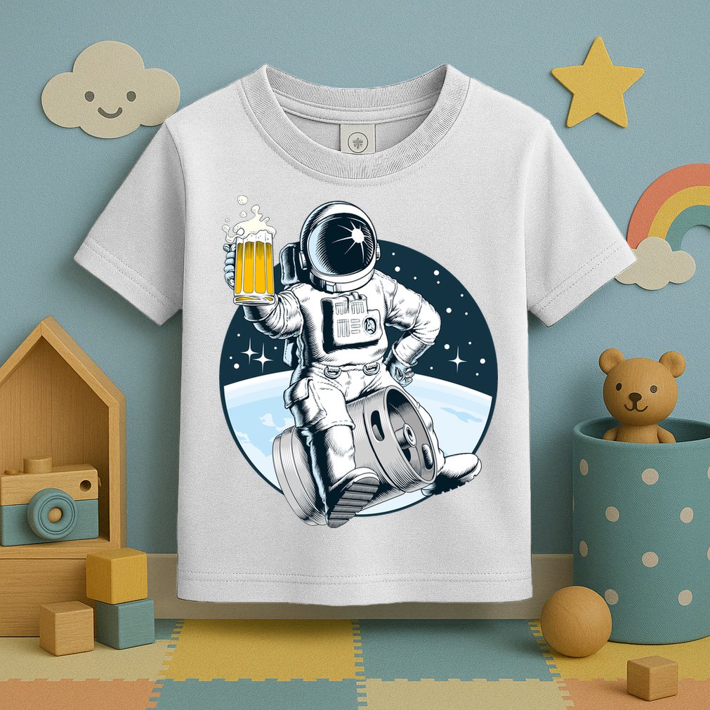 Space Kegger Party Astronaut Toddler T-Shirt