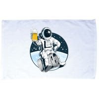 Space Kegger Party Astronaut Microfiber Hand Towel