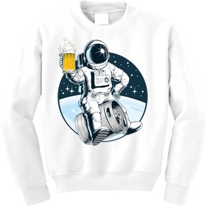 Space Kegger Party Astronaut Kids Sweatshirt