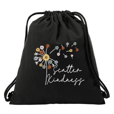 Scatter Kindness Positive Quote Drawstring Bag